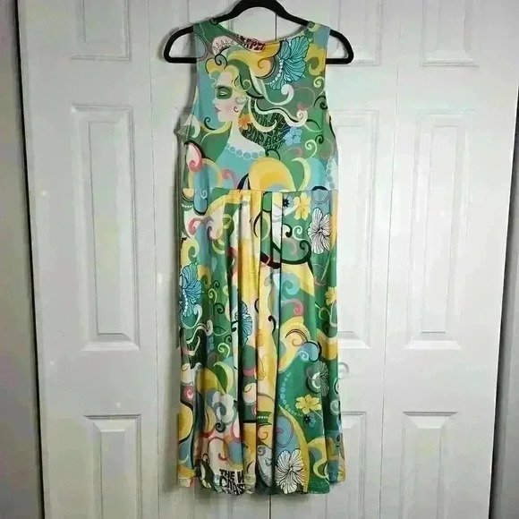 Isle West Coast Pop Art Experimental Women's Large Dress - Picture 2 of 9